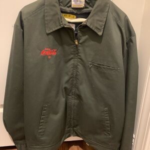 Coca Cola Employee Vintage Quilted Lined Bomber jacket Size Large